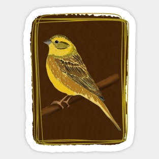 Little yellow bird Sticker